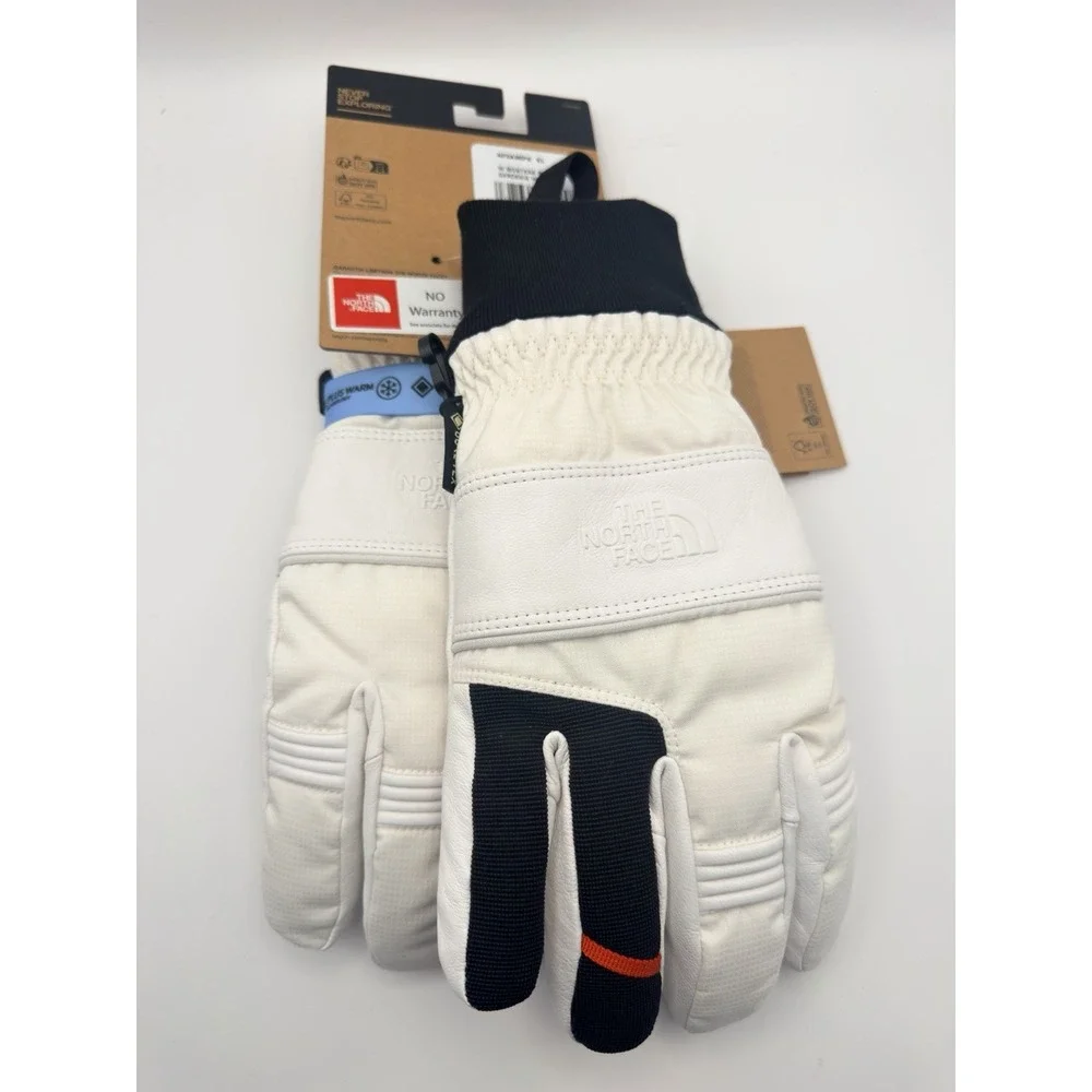 The North Face Women's Montana Pro SG GTX Gloves Gore-Tex Warm White Size XL New